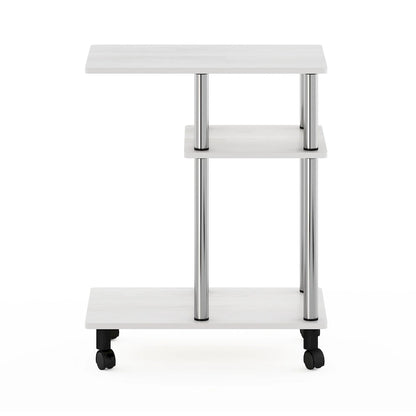 Table d'appoint Furinno Turn-N-Tube en forme de U avec roulettes