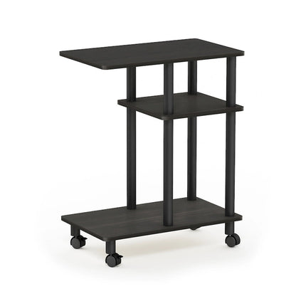 Furinno Turn-N-Tube U Shape Sofa Side Table with Casters