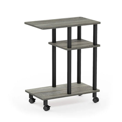 Table d'appoint Furinno Turn-N-Tube en forme de U avec roulettes