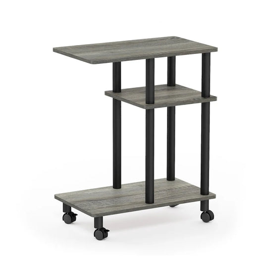 Table d'appoint Furinno Turn-N-Tube en forme de U avec roulettes