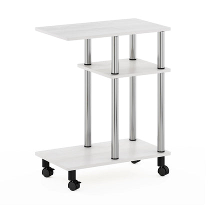 Table d'appoint Furinno Turn-N-Tube en forme de U avec roulettes