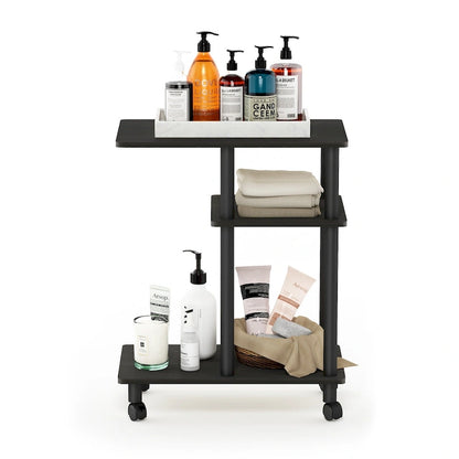 Table d'appoint Furinno Turn-N-Tube en forme de U avec roulettes