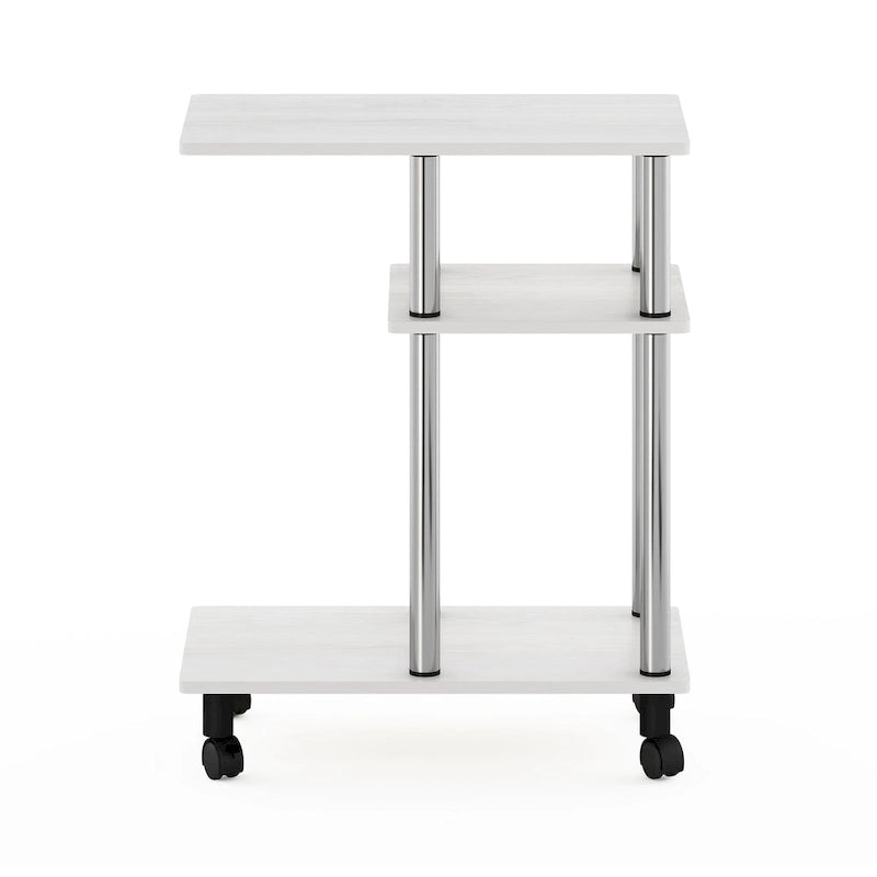 Table d'appoint Furinno Turn-N-Tube en forme de U avec roulettes