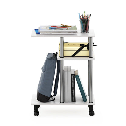 Table d'appoint Furinno Turn-N-Tube en forme de U avec roulettes