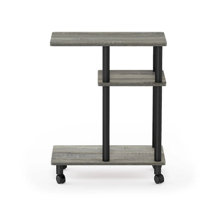 Table d'appoint Furinno Turn-N-Tube en forme de U avec roulettes