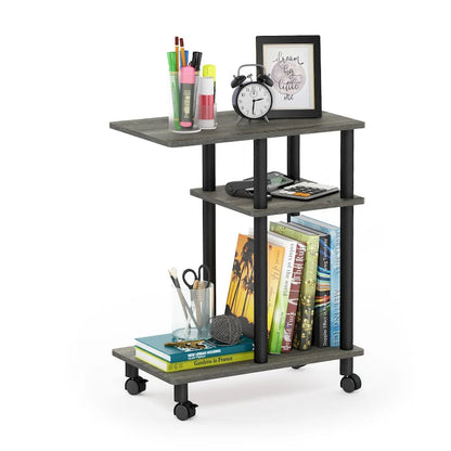 Table d'appoint Furinno Turn-N-Tube en forme de U avec roulettes