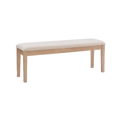 Banc de salle à manger en bois massif de style ferme Dolan
