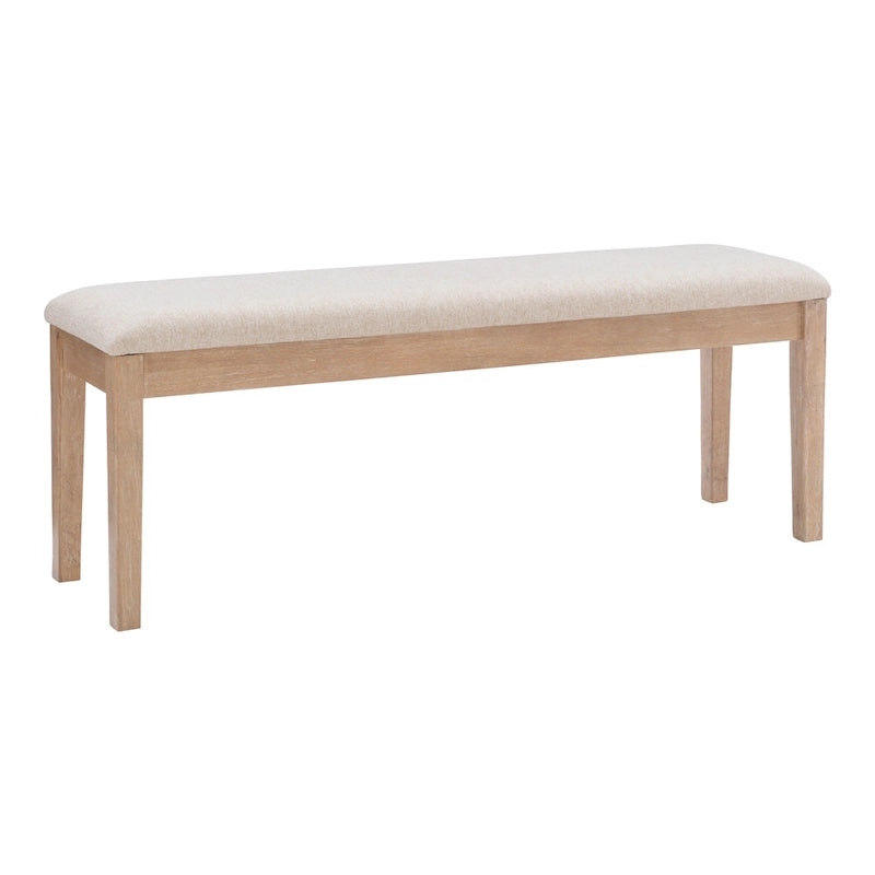 Banc de salle à manger en bois massif de style ferme Dolan