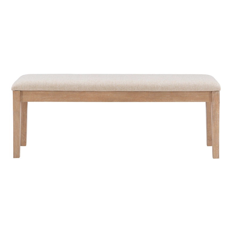 Banc de salle à manger en bois massif de style ferme Dolan