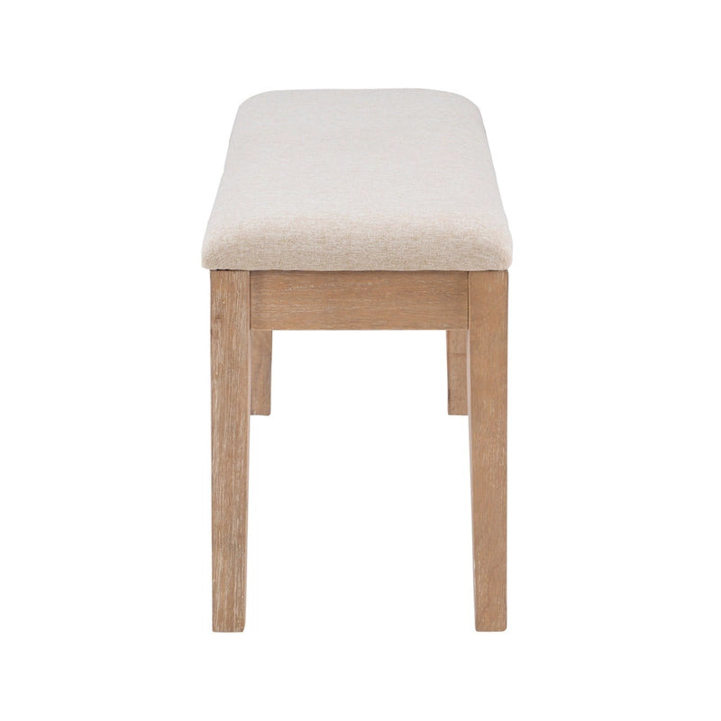 Banc de salle à manger en bois massif de style ferme Dolan