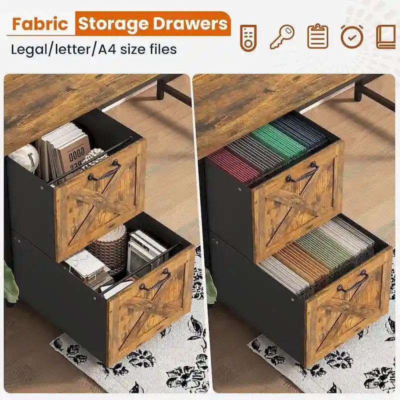 Bureau d'ordinateur en forme de L avec tiroirs, bureau d'angle pour gamer, étagères de rangement