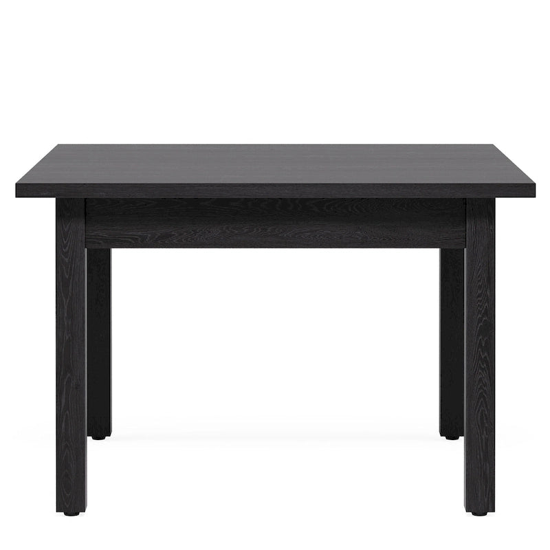 Table de salle à manger carrée de 39,4 cm avec pieds en bois massif pour 4 personnes, petite table de cuisine pour salle à manger