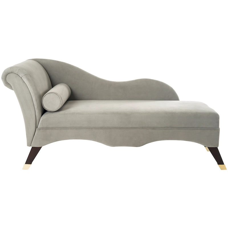 Chaise longue SAFAVIEH Karan style moderne milieu du siècle avec coussin - 63 cm (L) x 28 cm (P) x 30 cm (H)