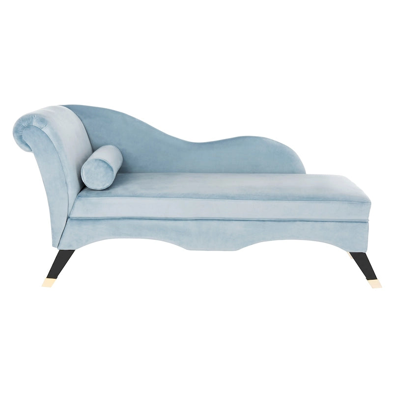 Chaise longue SAFAVIEH Karan style moderne milieu du siècle avec coussin - 63 cm (L) x 28 cm (P) x 30 cm (H)