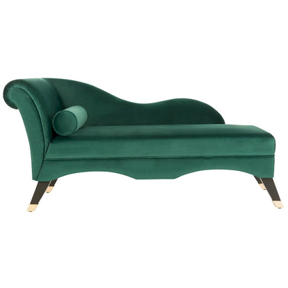 Chaise longue SAFAVIEH Karan style moderne milieu du siècle avec coussin - 63 cm (L) x 28 cm (P) x 30 cm (H)