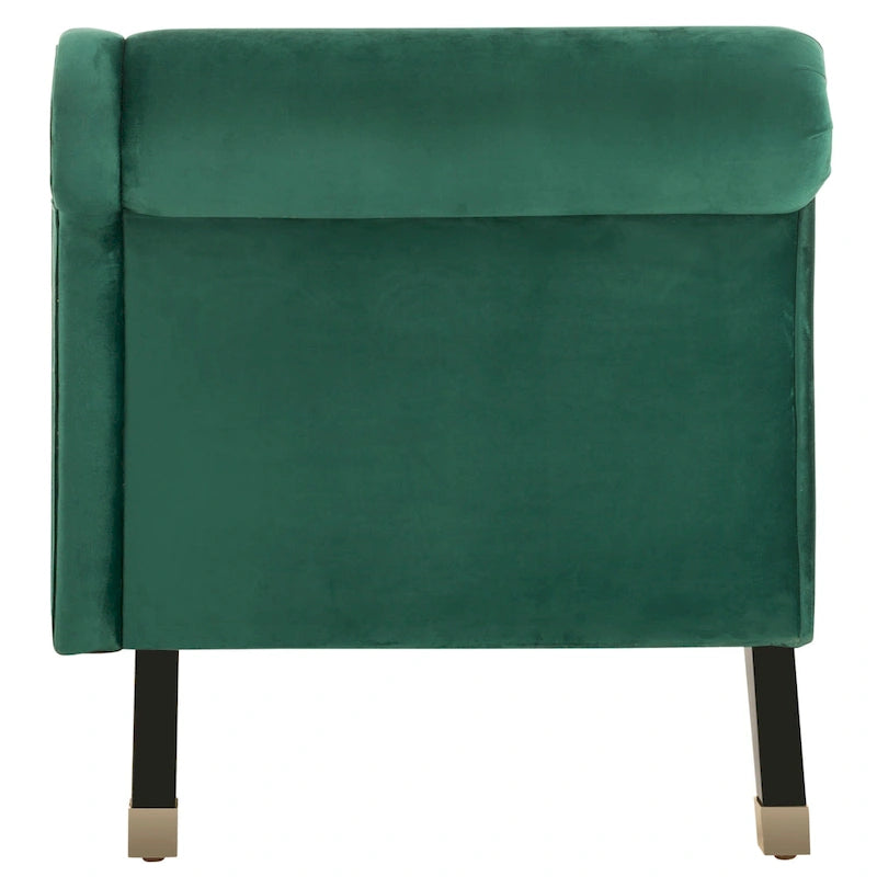 Chaise longue SAFAVIEH Karan style moderne milieu du siècle avec coussin - 63 cm (L) x 28 cm (P) x 30 cm (H)