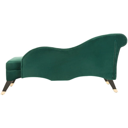 Chaise longue SAFAVIEH Karan style moderne milieu du siècle avec coussin - 63 cm (L) x 28 cm (P) x 30 cm (H)