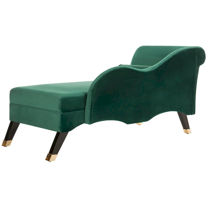 Chaise longue SAFAVIEH Karan style moderne milieu du siècle avec coussin - 63 cm (L) x 28 cm (P) x 30 cm (H)