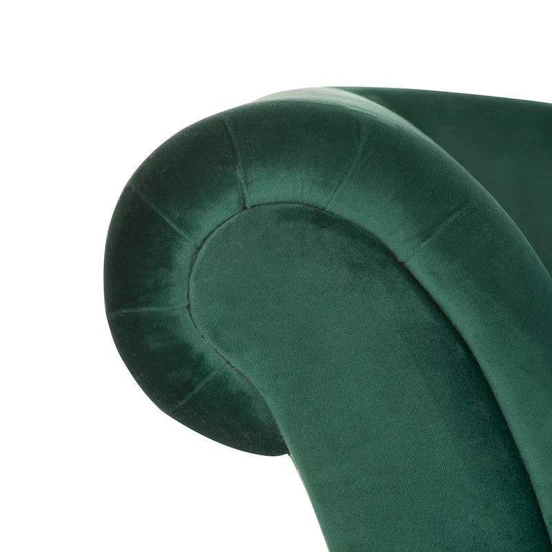 Chaise longue SAFAVIEH Karan style moderne milieu du siècle avec coussin - 63 cm (L) x 28 cm (P) x 30 cm (H)