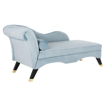 Chaise longue SAFAVIEH Karan style moderne milieu du siècle avec coussin - 63 cm (L) x 28 cm (P) x 30 cm (H)