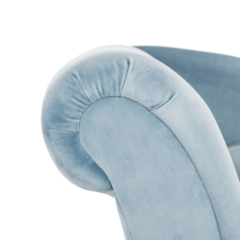 Chaise longue SAFAVIEH Karan style moderne milieu du siècle avec coussin - 63 cm (L) x 28 cm (P) x 30 cm (H)
