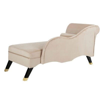 Chaise longue SAFAVIEH Karan style moderne milieu du siècle avec coussin - 63 cm (L) x 28 cm (P) x 30 cm (H)