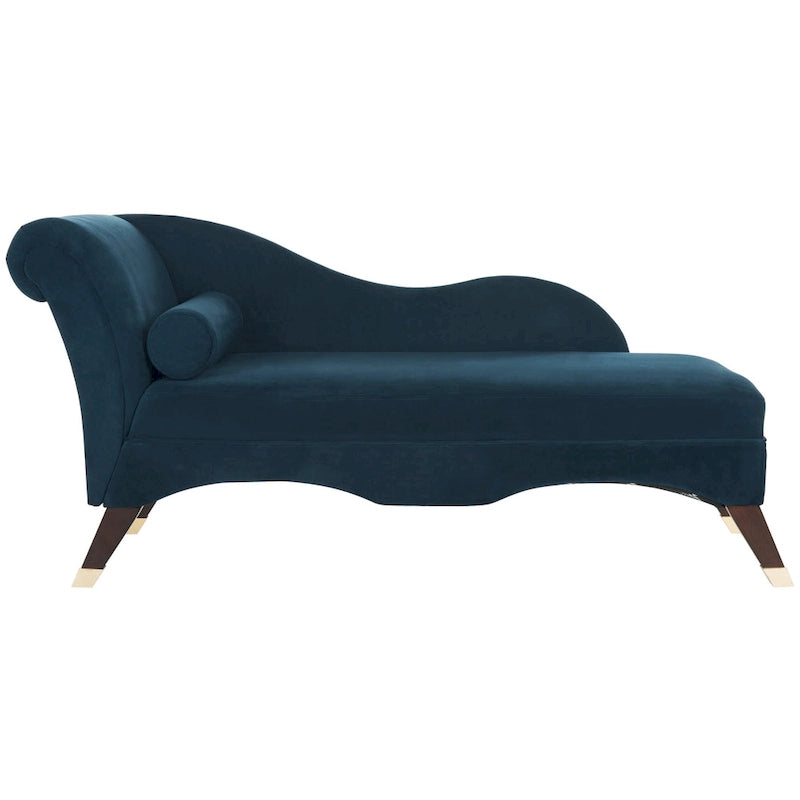 Chaise longue SAFAVIEH Karan style moderne milieu du siècle avec coussin - 63 cm (L) x 28 cm (P) x 30 cm (H)