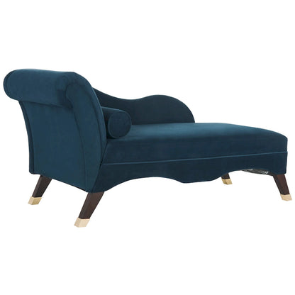 Chaise longue SAFAVIEH Karan style moderne milieu du siècle avec coussin - 63 cm (L) x 28 cm (P) x 30 cm (H)