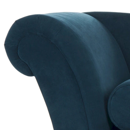 Chaise longue SAFAVIEH Karan style moderne milieu du siècle avec coussin - 63 cm (L) x 28 cm (P) x 30 cm (H)