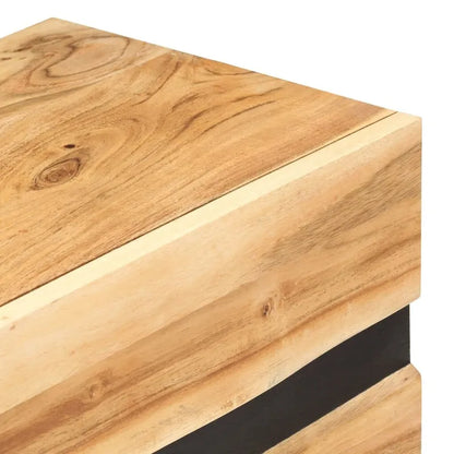 Buffet vidaXL 47,2 x 11,8 x 29,5 cm en bois d'acacia massif