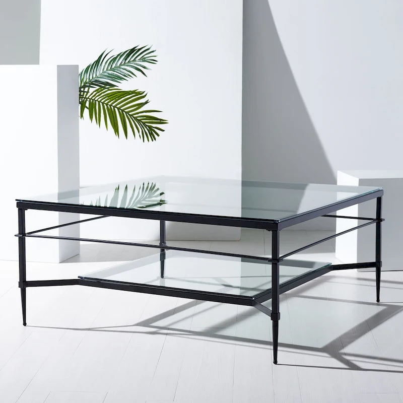 Table basse SAFAVIEH Couture Zilpha - 109 cm L x 109 cm P x 51 cm H
