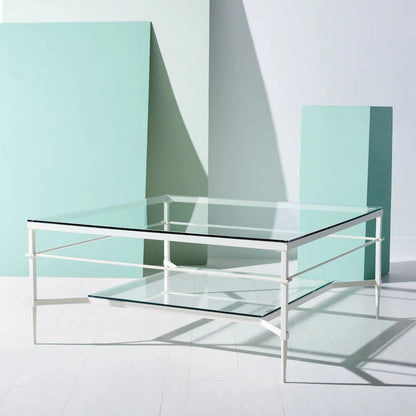 Table basse SAFAVIEH Couture Zilpha - 109 cm L x 109 cm P x 51 cm H