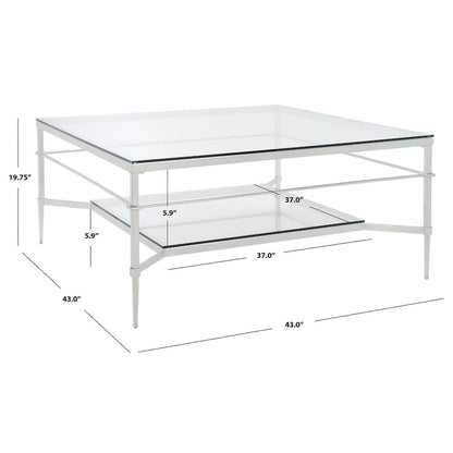 Table basse SAFAVIEH Couture Zilpha - 109 cm L x 109 cm P x 51 cm H