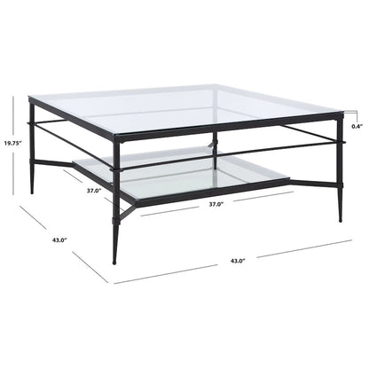 Table basse SAFAVIEH Couture Zilpha - 109 cm L x 109 cm P x 51 cm H