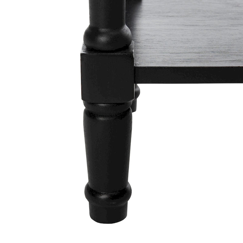 Console de rangement SAFAVIEH Evalena, noir vieilli - 44,5 x 13,4 x 31,5 cm (L x P x H)