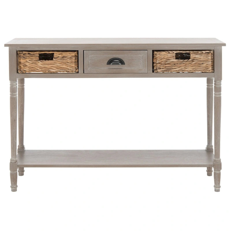 Console de rangement SAFAVIEH Evalena, noir vieilli - 44,5 x 13,4 x 31,5 cm (L x P x H)