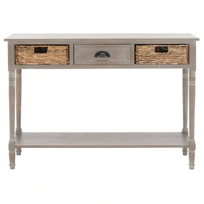 Console de rangement SAFAVIEH Evalena, noir vieilli - 44,5 x 13,4 x 31,5 cm (L x P x H)