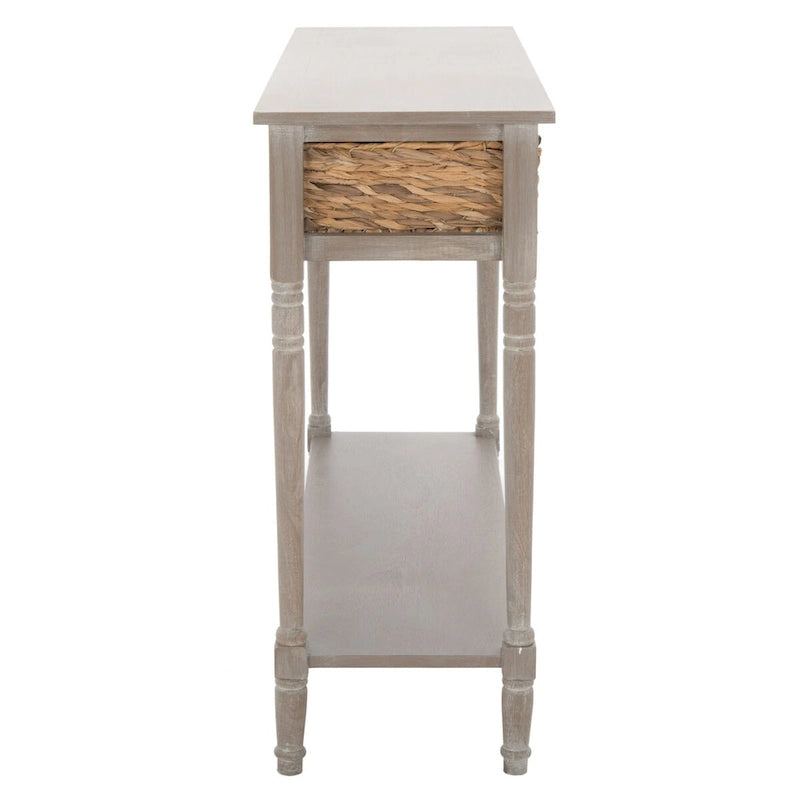 Console de rangement SAFAVIEH Evalena, noir vieilli - 44,5 x 13,4 x 31,5 cm (L x P x H)