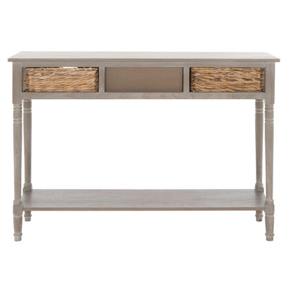 Console de rangement SAFAVIEH Evalena, noir vieilli - 44,5 x 13,4 x 31,5 cm (L x P x H)