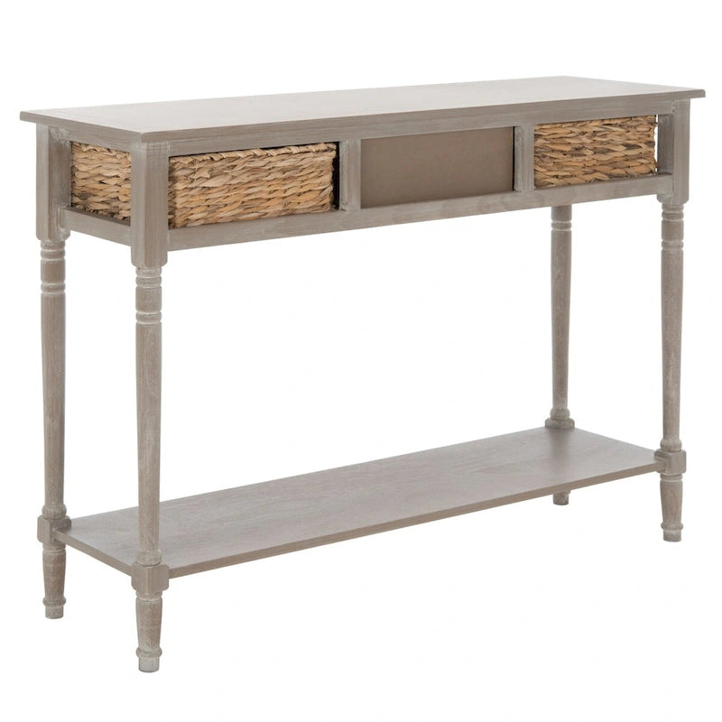 Console de rangement SAFAVIEH Evalena, noir vieilli - 44,5 x 13,4 x 31,5 cm (L x P x H)