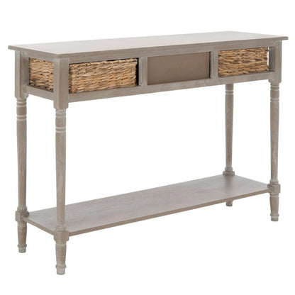 Console de rangement SAFAVIEH Evalena, noir vieilli - 44,5 x 13,4 x 31,5 cm (L x P x H)