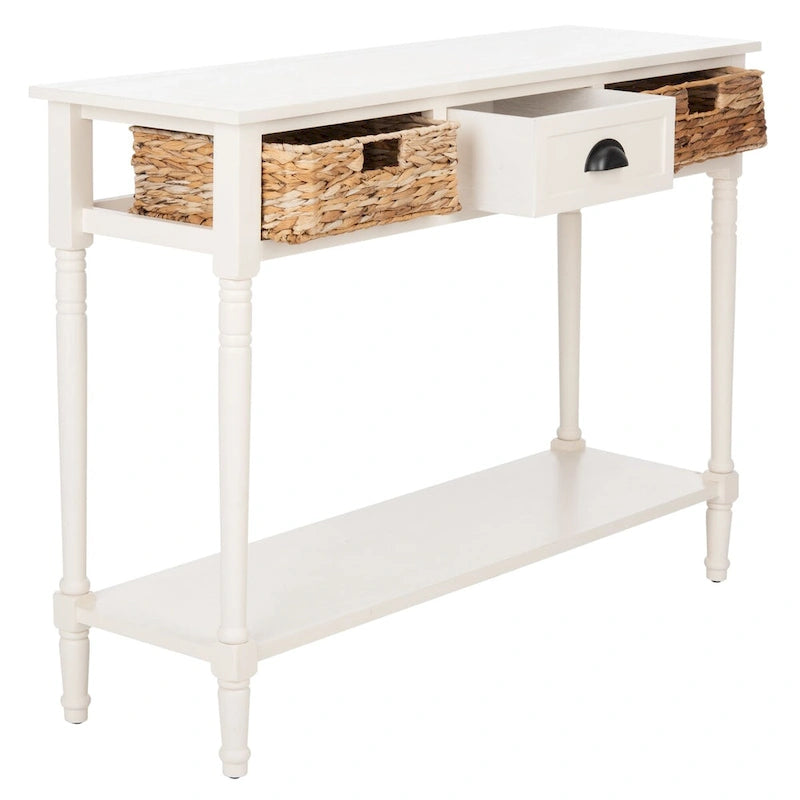 Console de rangement SAFAVIEH Evalena, noir vieilli - 44,5 x 13,4 x 31,5 cm (L x P x H)