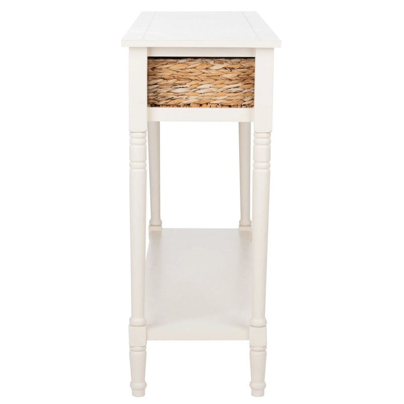 Console de rangement SAFAVIEH Evalena, noir vieilli - 44,5 x 13,4 x 31,5 cm (L x P x H)