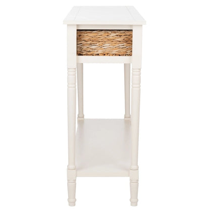Console de rangement SAFAVIEH Evalena, noir vieilli - 44,5 x 13,4 x 31,5 cm (L x P x H)