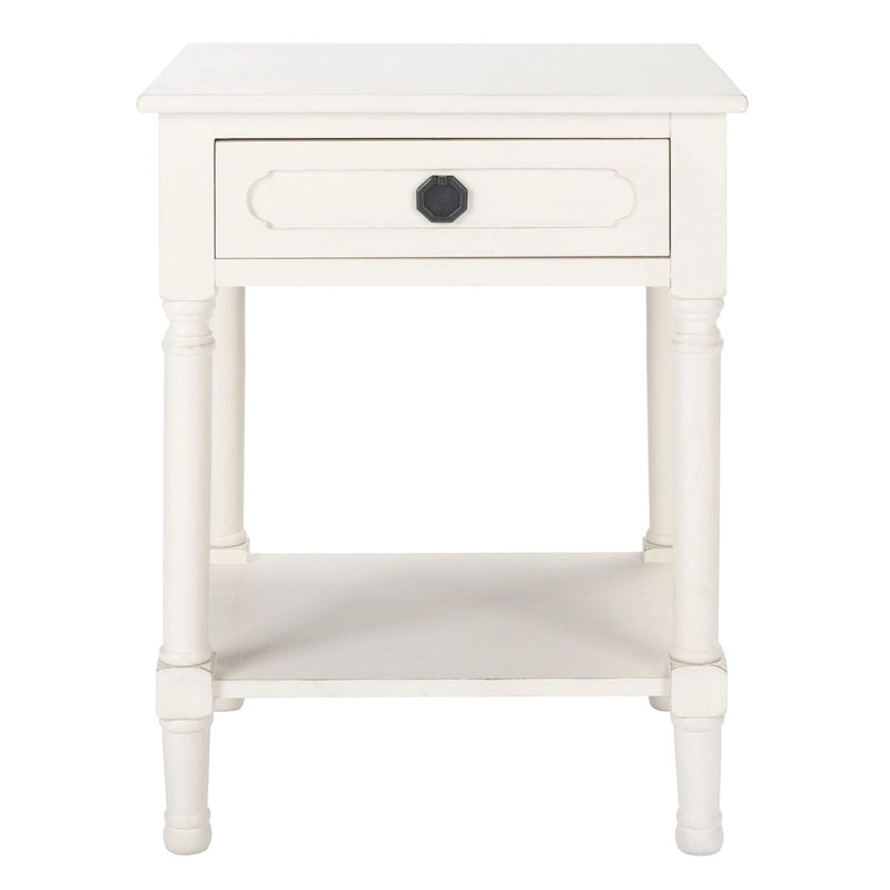 Table d'appoint SAFAVIEH Jenny à 1 tiroir - 48,3 cm L x 40,1 cm P x 66 cm H