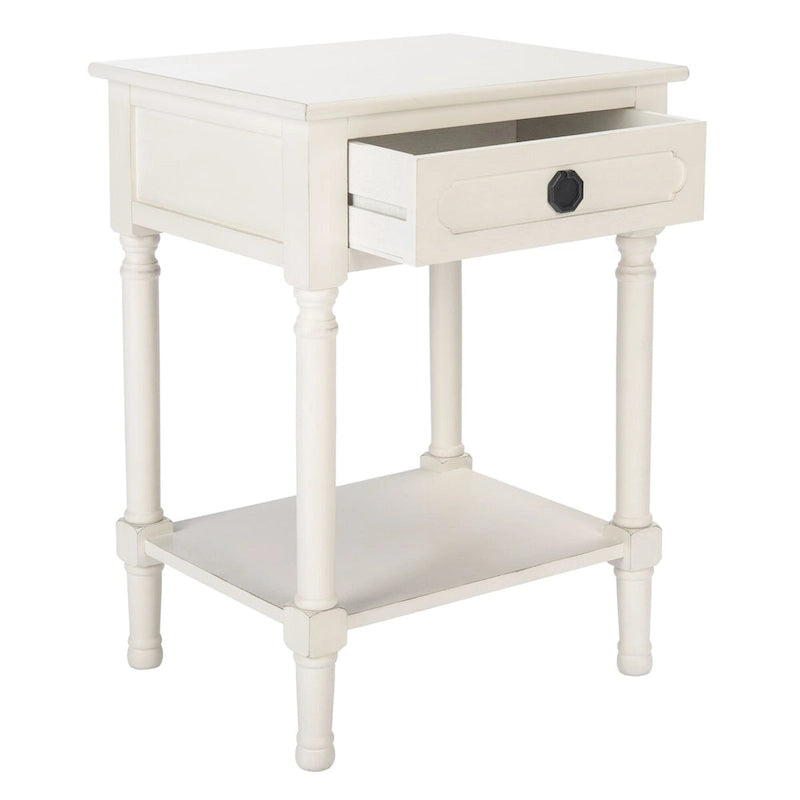 Table d'appoint SAFAVIEH Jenny à 1 tiroir - 48,3 cm L x 40,1 cm P x 66 cm H