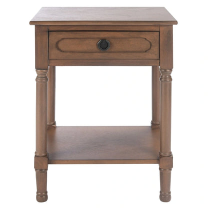 Table d'appoint SAFAVIEH Jenny à 1 tiroir - 48,3 cm L x 40,1 cm P x 66 cm H