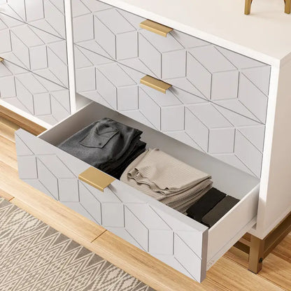 Commode à 6 tiroirs pour chambre à coucher de style moderne