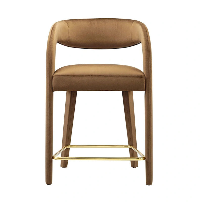 Ensemble de deux tabourets de comptoir en velours Pinnacle Performance