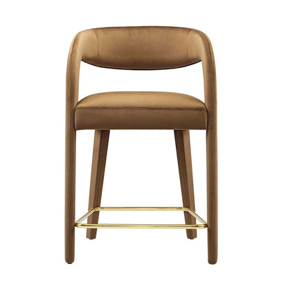 Ensemble de deux tabourets de comptoir en velours Pinnacle Performance